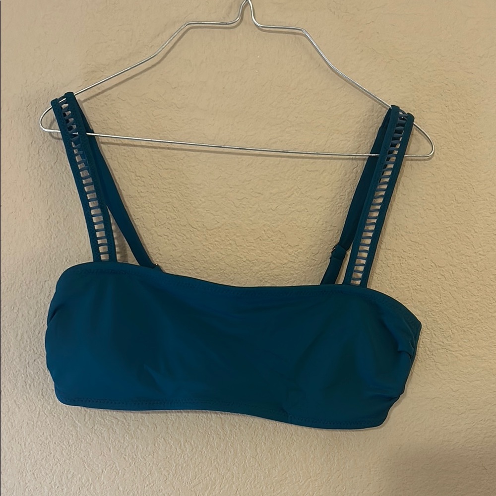 Shade & Shore Teal and Pink Bikini Top